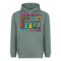 Sage Battery Life Of A Mama Heavyweight Hoodie - BundleAndBundleShop