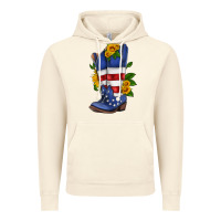Vintage Artic american cowboy boot with sunflower Vintage Hoodie - HRA Design Shop
