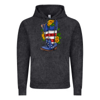 Vintage Black american cowboy boot with sunflower Vintage Hoodie - HRA Design Shop