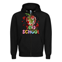 Black crushed 100 days of school Zipper Hoodie - MaliasSmallBusiness