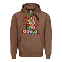 Chestnut crushed 100 days of school Zipper Hoodie - MaliasSmallBusiness