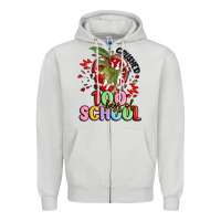 Dove Grey crushed 100 days of school Zipper Hoodie - MaliasSmallBusiness