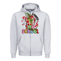 Heather Grey crushed 100 days of school Zipper Hoodie - MaliasSmallBusiness