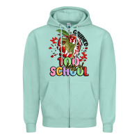 Seafoam crushed 100 days of school Zipper Hoodie - MaliasSmallBusiness