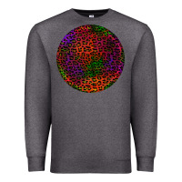 Charcoal Heather halloween round earrings 2 Premium Sweatshirt - BundleAndBundleShop