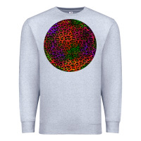 Heather Grey halloween round earrings 2 Premium Sweatshirt - BundleAndBundleShop