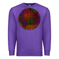 Purple halloween round earrings 2 Premium Sweatshirt - BundleAndBundleShop