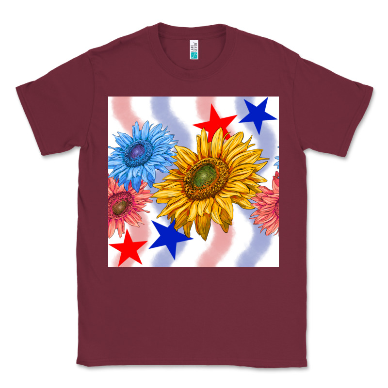 Patriotic Sunflowers Classic Tee by BundleAndBundleShop | Teevron