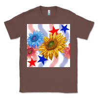 Chestnut patriotic sunflowers Classic Tee - BundleAndBundleShop