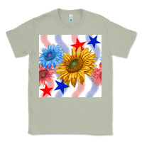 Matcha patriotic sunflowers Classic Tee - BundleAndBundleShop