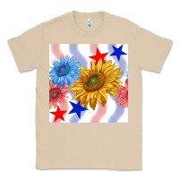 Mushroom patriotic sunflowers Classic Tee - BundleAndBundleShop
