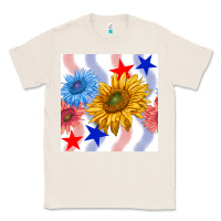 Natural patriotic sunflowers Classic Tee - BundleAndBundleShop