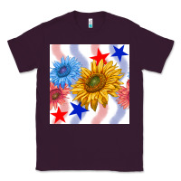 Plum patriotic sunflowers Classic Tee - BundleAndBundleShop