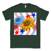 Sports Green patriotic sunflowers Classic Tee - BundleAndBundleShop