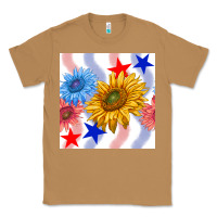Toasted Coconut patriotic sunflowers Classic Tee - BundleAndBundleShop