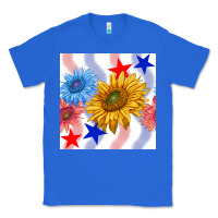 True Royal patriotic sunflowers Classic Tee - BundleAndBundleShop