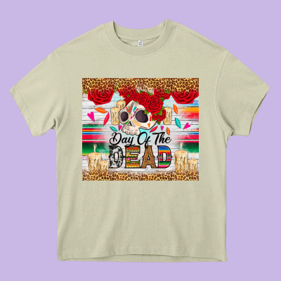 Heavy Core Tee Day of the dead skeleton