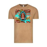 Vintage Camel football leopard turquoise gemstone sunflower Vintage Tee - JahusDesignShop