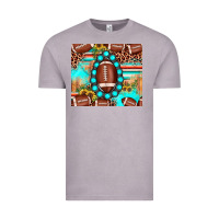 Vintage Zinc football leopard turquoise gemstone sunflower Vintage Tee - JahusDesignShop