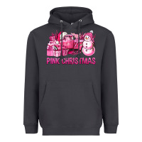 Smoke Pink Christmas Truck Heavyweight Hoodie - BundleAndBundleShop