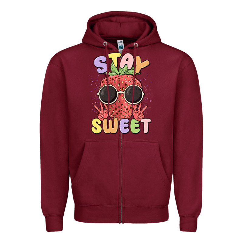 Stay Sweet Zipper Hoodie by MaliasSmallBusiness | Teevron