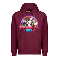 Burgundy squishmallow girl Premium Hoodie - JahusDesignShop