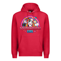 Cardinal squishmallow girl Premium Hoodie - JahusDesignShop