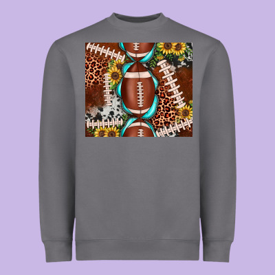 Football Leopard Gemstone Sunflower Tumbler3 Heavyweight Sweatshirt Designed By Jahusdesignshop