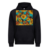 Black rustic sunflowers Urban Hoodie - TumblerDesignByShophia