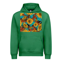 Emerald rustic sunflowers Urban Hoodie - TumblerDesignByShophia