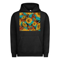 Pigment Black rustic sunflowers Urban Hoodie - TumblerDesignByShophia