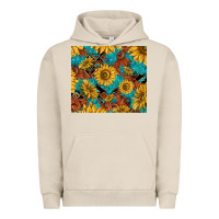 Pigment French Oak rustic sunflowers Urban Hoodie - TumblerDesignByShophia