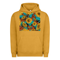 Pigment Peanut Butter rustic sunflowers Urban Hoodie - TumblerDesignByShophia
