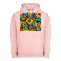 Pigment Salmon rustic sunflowers Urban Hoodie - TumblerDesignByShophia