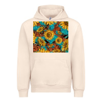 Sandshell rustic sunflowers Urban Hoodie - TumblerDesignByShophia