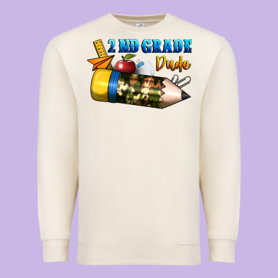 2 Nd Grade Dude Premium Sweatshirt Designed By Bundleandbundleshop
