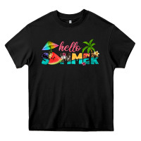 Black hello summer Heavy Core Tee - Artiststas