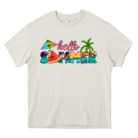 Cream hello summer Heavy Core Tee - Artiststas