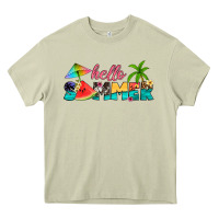 Mossy hello summer Heavy Core Tee - Artiststas