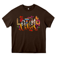 Chocolate Brown Latina vibes Heavy Core Tee - RanaPortraitStore