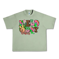 Oil Green field day vibes Urban Heavy Tee - AdoDesignShop