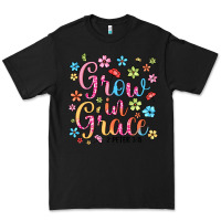Black grow in grace Premium Tee - texasbilliewilder