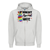 Dove Grey gay pride Zipper Hoodie - MaliasSmallBusiness