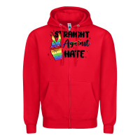 Red gay pride Zipper Hoodie - MaliasSmallBusiness