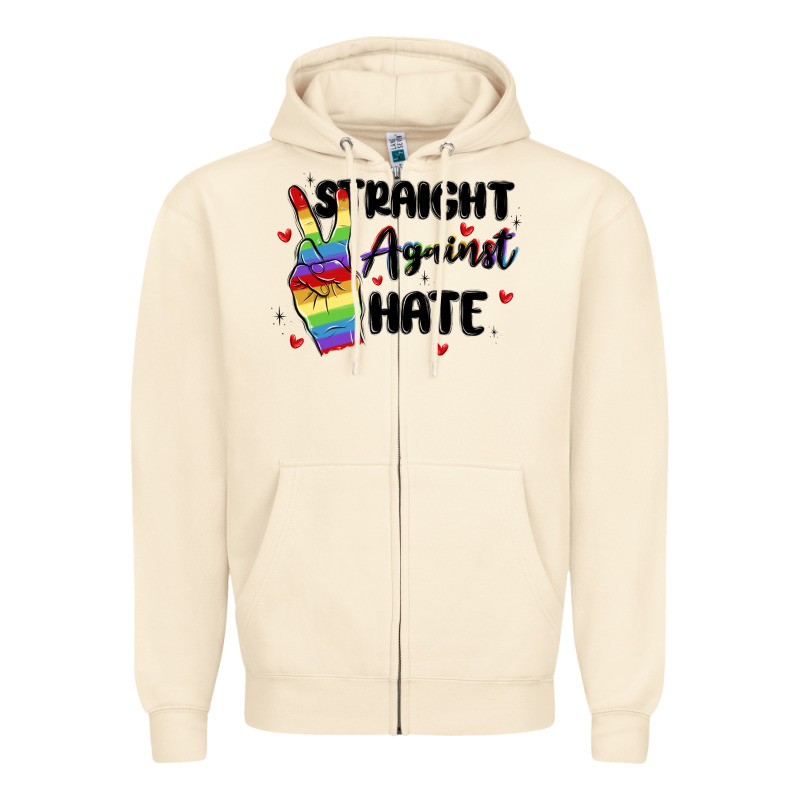 Gay Pride Zipper Hoodie by MaliasSmallBusiness | Teevron
