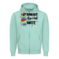 Seafoam gay pride Zipper Hoodie - MaliasSmallBusiness