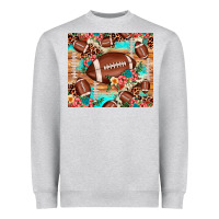 Heather Grey football leopard cowhide Heavyweight Sweatshirt - JahusDesignShop