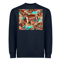 Navy football leopard cowhide Heavyweight Sweatshirt - JahusDesignShop