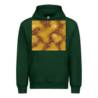 Forest Green gold glitter with leopard pattern Urban Hoodie - TumblerDesignByShophia