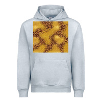 Heather Grey gold glitter with leopard pattern Urban Hoodie - TumblerDesignByShophia